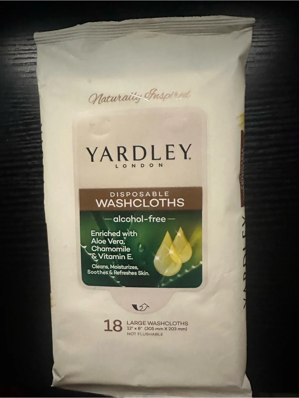 Alcohol-Free Disposable Washcloths - YARDLEY
